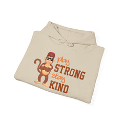 Youth Hoodies Play Strong stay Kind Hooded Sweatshirt