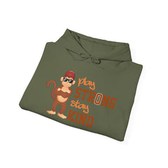 Youth Hoodies Play Strong stay Kind Hooded Sweatshirt