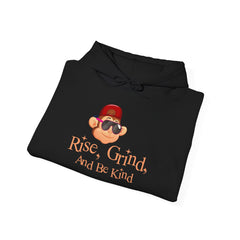 Adult Hoodies Rise Grinde and Be Kind Hooded Sweatshirt