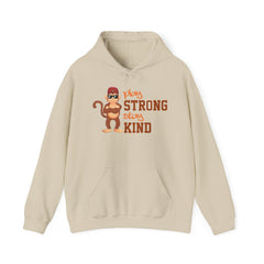 Adult Hoodies Play Strong stay Kind Hooded Sweatshirt