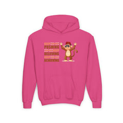 Youth Hoodie Keep Pushing, Keep Believing, Keep Achieving Hooded Sweatshirt