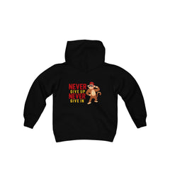 Unisex Adults Hoodie Never Give up Never Give in