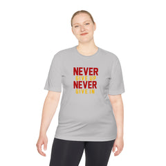 Unisex Adults Never Give up Never Give in