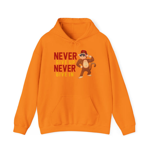 Youth Hoodies Never Give up Never Give in Hooded Sweatshirt