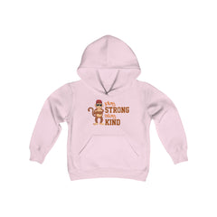 Youth Hoodie Play Strong stay Kind