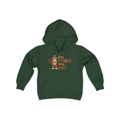 Youth Hoodie Play Strong stay Kind