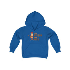 Youth Hoodie Play Strong stay Kind