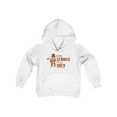 Youth Hoodie Play Strong stay Kind