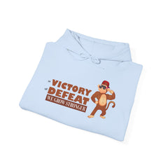 Adult Hoodies Victory Defeat we grow strong Hooded Sweatshirt