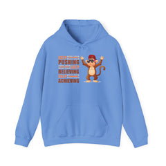 Youth Hoodies Keep Pushing, Keep Believing, Keep Achieving Hooded Sweatshirt