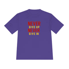 Unisex Adults Never Give up Never Give in