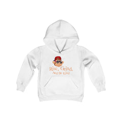 Unisex Adults Hoodie Rise Grinde and Be Kind