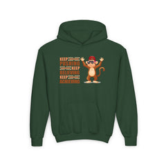 Youth Hoodie Keep Pushing, Keep Believing, Keep Achieving Hooded Sweatshirt
