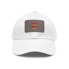 Dad Hat with Leather Patch (Rectangle)