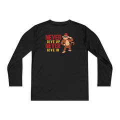 Youth Long Sleeve Never Give Up Never Give In