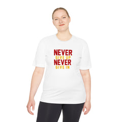 Unisex Adults Never Give up Never Give in