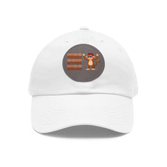 Dad Hat with Leather Patch (Round)