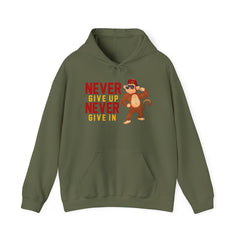 Youth Hoodies Never Give up Never Give in Hooded Sweatshirt