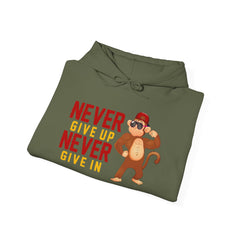 Youth Hoodies Never Give up Never Give in Hooded Sweatshirt