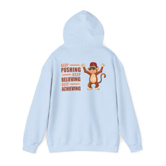 Youth Hoodies Keep Pushing, Keep Believing, Keep Achieving Hooded Sweatshirt