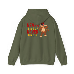 Youth Hoodies Never Give up Never Give in Hooded Sweatshirt