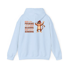 Youth Hoodies Keep Pushing, Keep Believing, Keep Achieving Hooded Sweatshirt