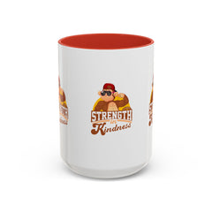 Accent Coffee Mug (11, 15oz) Strength In Kindness