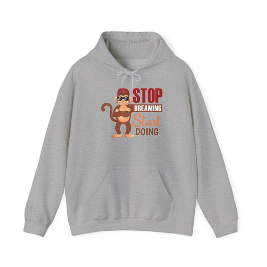 Youth Hoodies Stop Dreaming Start Doing Hooded Sweatshirt