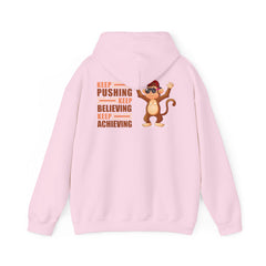 Youth Hoodies Keep Pushing, Keep Believing, Keep Achieving Hooded Sweatshirt