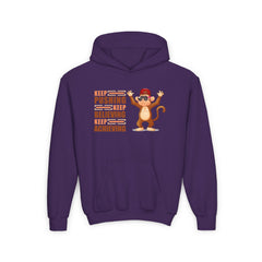 Youth Hoodie Keep Pushing, Keep Believing, Keep Achieving Hooded Sweatshirt