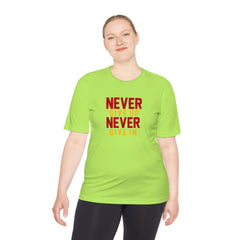 Unisex Adults Never Give up Never Give in