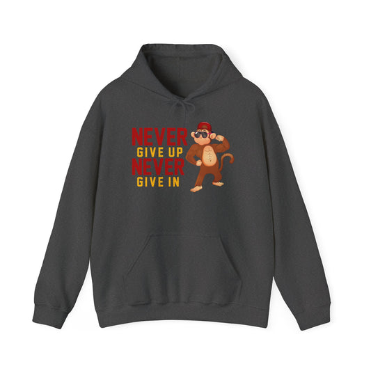 Youth Hoodies Never Give up Never Give in Hooded Sweatshirt