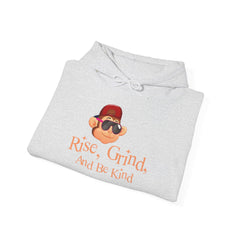 Adult Hoodies Rise Grinde and Be Kind Hooded Sweatshirt