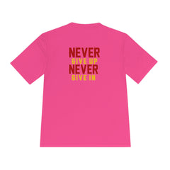 Unisex Adults Never Give up Never Give in