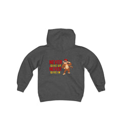 Unisex Adults Hoodie Never Give up Never Give in