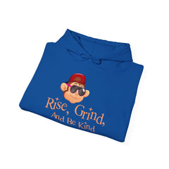 Youth Hoodies Rise Grinde and Be Kind Hooded Sweatshirt