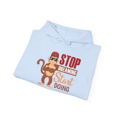 Adult Hoodies Stop Dreaming Start Doing Hooded Sweatshirt