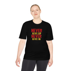 Unisex Adults Never Give up Never Give in