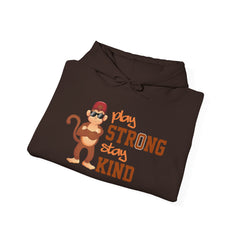 Youth Hoodies Play Strong stay Kind Hooded Sweatshirt