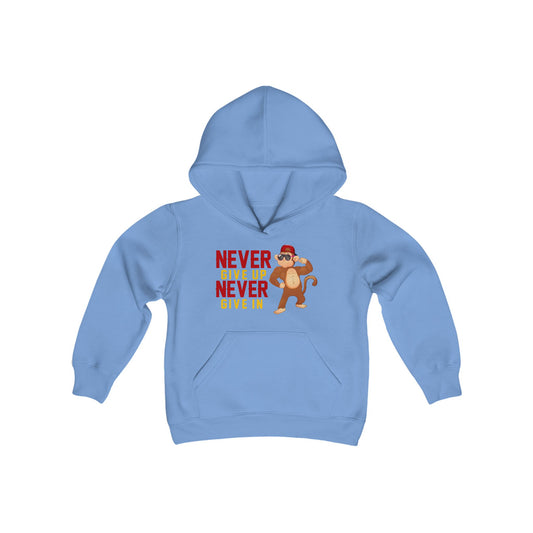 Youth Hoodie Never Give up Never Give in