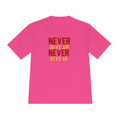 Unisex Adults Never Give up Never Give in