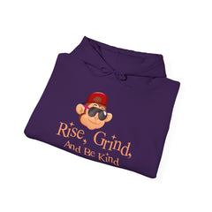 Youth Hoodies Rise Grinde and Be Kind Hooded Sweatshirt