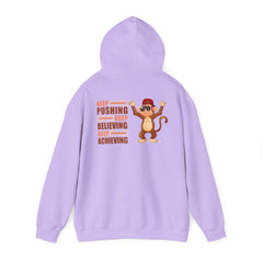 Youth Hoodies Keep Pushing, Keep Believing, Keep Achieving Hooded Sweatshirt