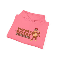 Adult Hoodies Victory Defeat we grow strong Hooded Sweatshirt