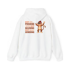 Youth Hoodies Keep Pushing, Keep Believing, Keep Achieving Hooded Sweatshirt