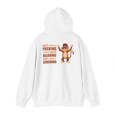 Youth Hoodies Keep Pushing, Keep Believing, Keep Achieving Hooded Sweatshirt