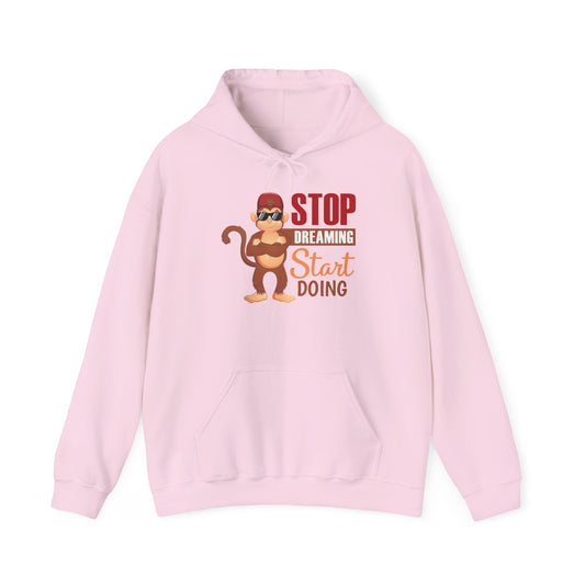 Youth Hoodies Stop Dreaming Start Doing Hooded Sweatshirt