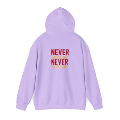 Youth Hoodies Never Give up Never Give in Hooded Sweatshirt